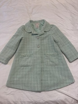 RACHEL ZOE COAT SIZE 5 LIGHT GREEN, WHITE, SPARKLE