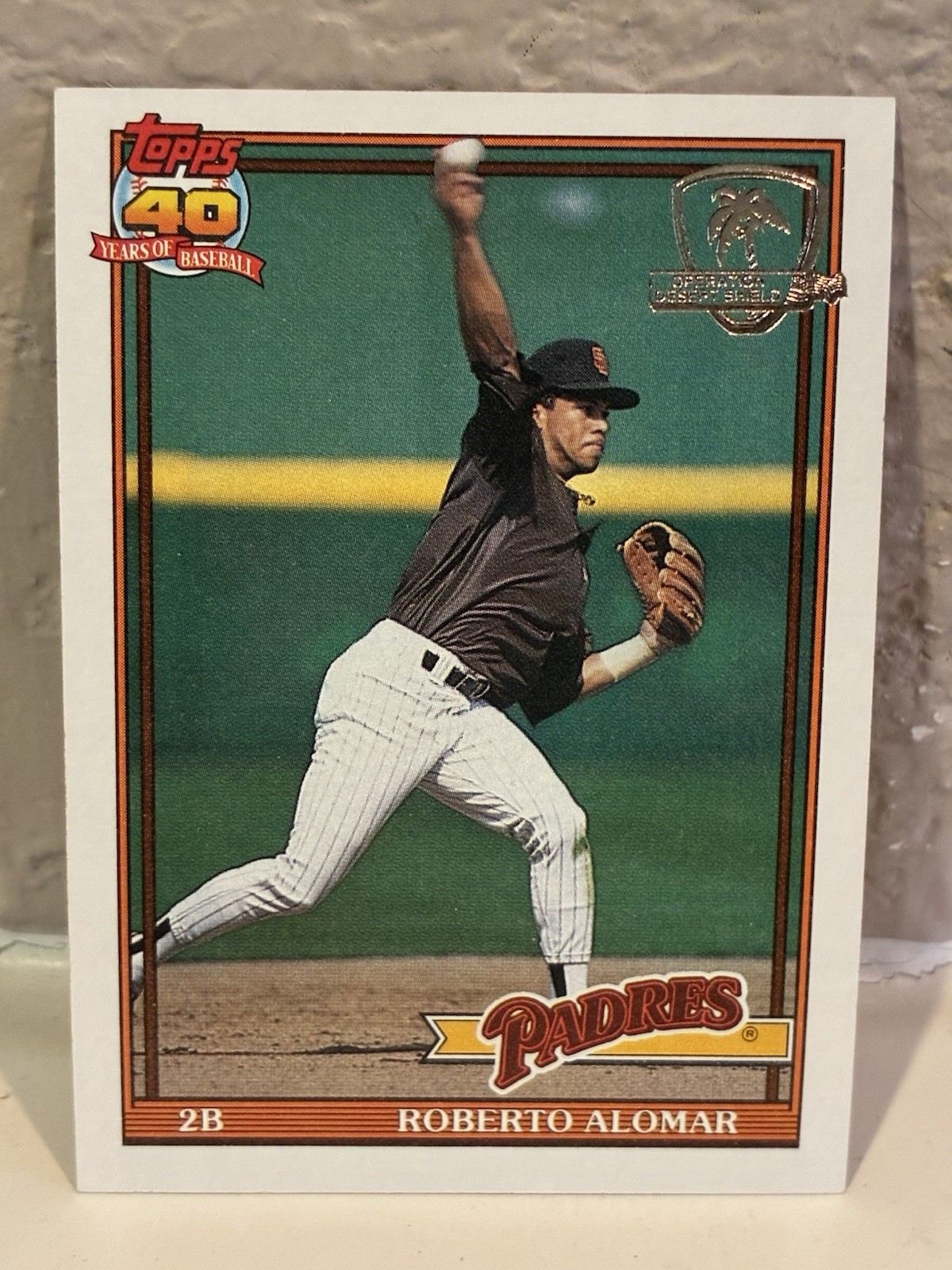 1991 Topps Operation Desert Shield #315 Roberto Alomar San Diego Padres NRMT D