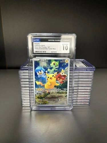 2023 POKEMON CGC 10 PIKACHU 027 PALDEA EVOLVED ETB PROMO
