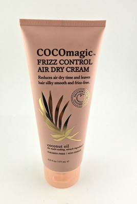COCOmagic Frizz Control Air Dry Cream Coconut Oil 6oz New Sealed