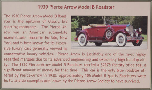 Esval Models Ltd Ed 1930 Pierce Arrow Model B Rdstr Top Down Red 1/43 Resin - Picture 9 of 9
