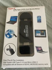 COCOCKA Micro SD Card Reader, 3 in 1 USB-C USB-A Micro USB Camera Memory Card