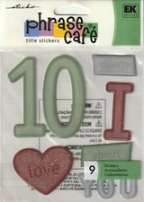 Jolee's Boutique 3D Phrase Cafe 10 THINGS I LOVE Theme 65029 Fast FREE Ship!