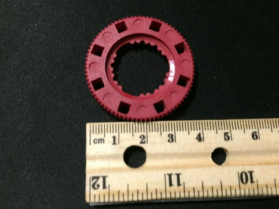 Lot of 10 Fischertechnik : 32117 Red Gear rotary switch with teething - Image 4 of 4