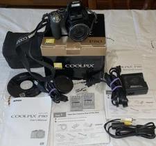 Nikon COOLPIX P80 Digital Camera Bundle-Works-Dusty Lens NEEDS Maintenance CLEAN