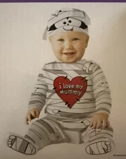 Infant Halloween Costume I Love My Mummy 6-12 Months 2 Piece NEW!