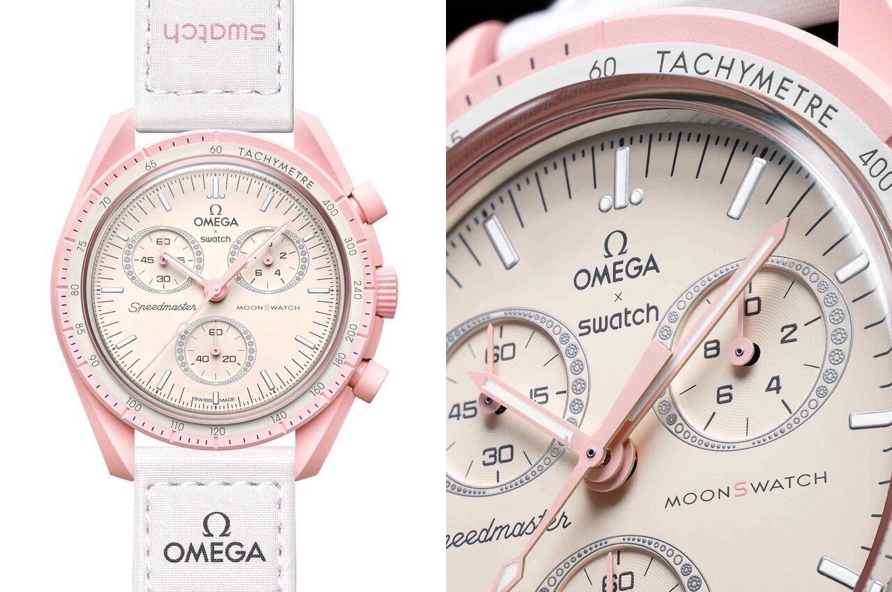 🔥BRAND NEW Omega x Swatch Bioceramic Moonswatch Mission to Venus Pink❤️GIFT