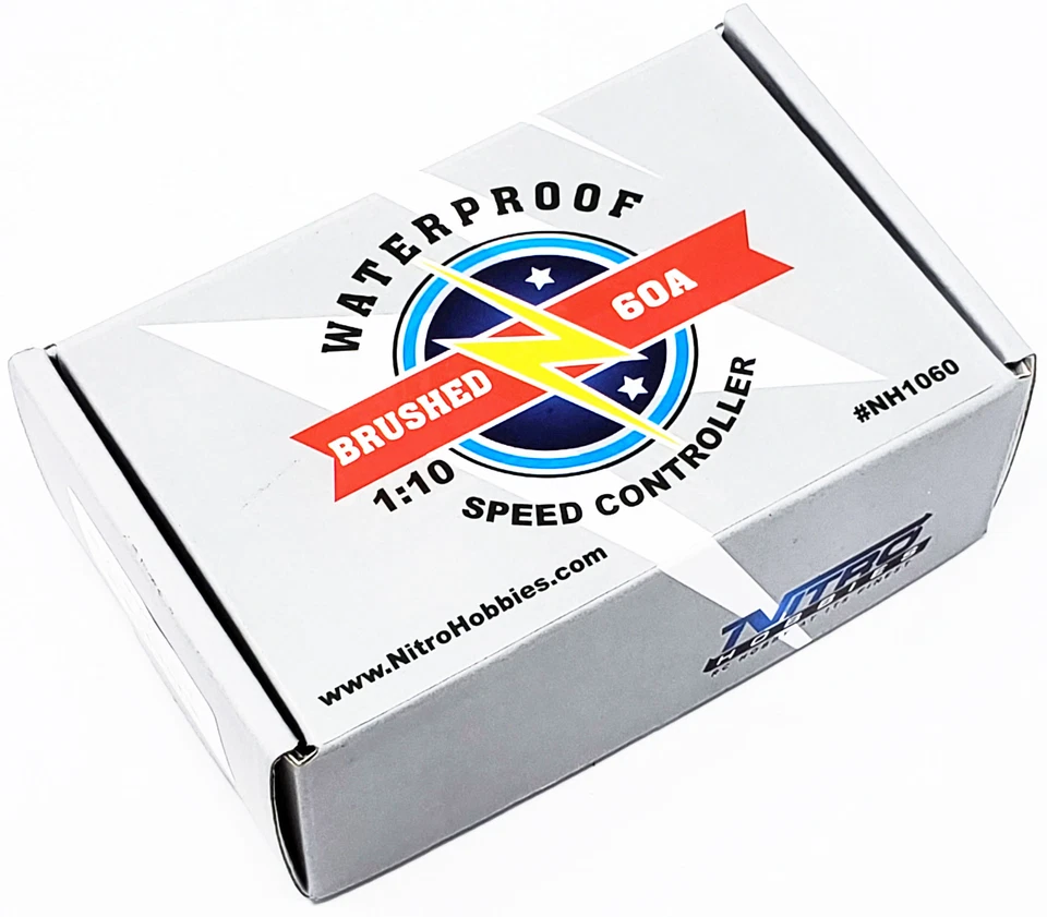 NHX Brushed ESC Speed Controller w/ Deans + 3-Slot 550 / 12T Brushed Motor - Image 3 of 4