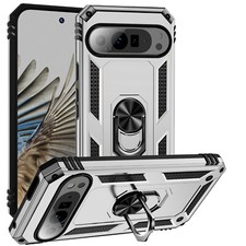 Shockproof Hard Phone Case With Ring Kickstand For Google Pixel 9 8 Pro 7A 6 5A