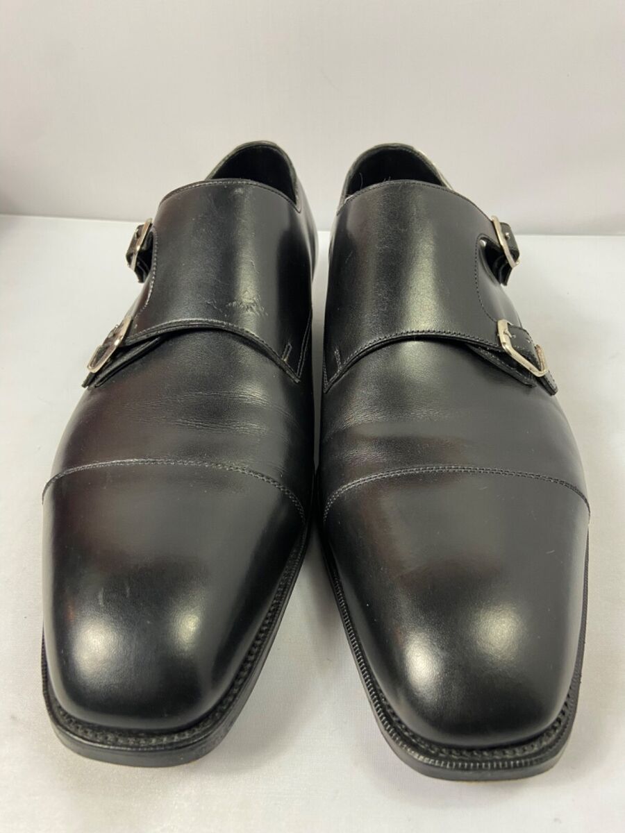 Edward Green Men's Black Westminster Monk Dress Shoes, US Edward Green Men's Black Westminster Monk Dress Shoes, US