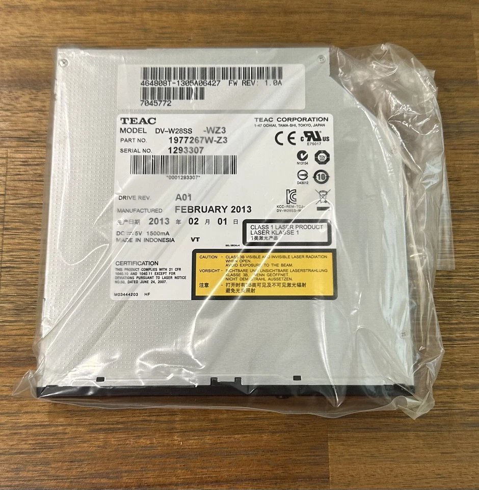 TEAC DV-W28SS-WZ3 DVD Superdrive Super Multi 8X DVDRW Regrabadora 24X Grabadora CD-RW Foto 4 de 4