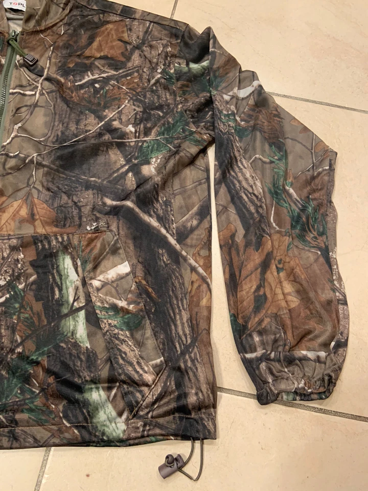 Woodland 迷彩迷彩轻便连帽衫真冒险户外上衣 XL — 第 4/4 张图片