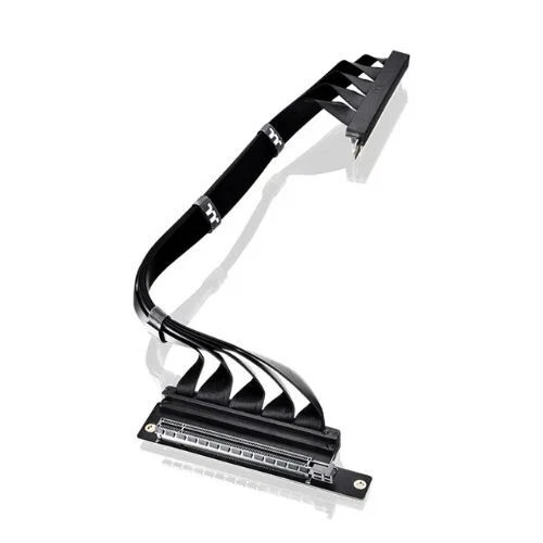 Thermaltake AC-077-CO1OTN-C1 PCI-E 4.0 Dual 90 Degree Riser Cable 400mm