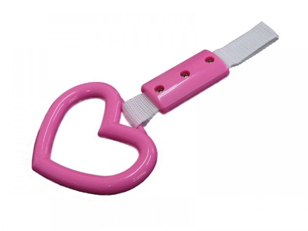 BRAiTH Pink heart Tsurikawa train bus handle - JDM tow hook