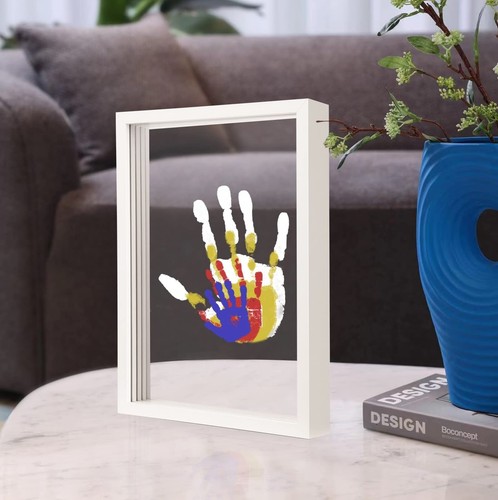 Family Handprint Kit, DIY Craft Keepsake Wooden Frame, Endless Gift Set, Non-...