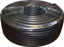 RG6 DIGITAL TV AERIAL SATELLITE SKY VIRGIN FREEVIEW COAX CABLE 50M BLACK