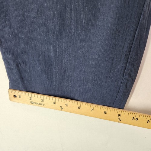 Elaine Rose Cropped Dress Pants Adult 16W Blue high Rise Women New - 第 6/13 張圖片