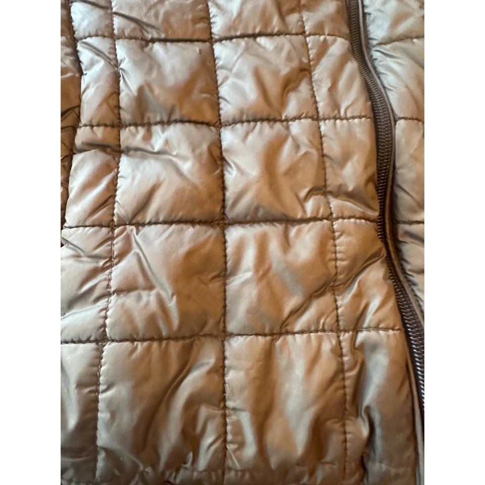 Куртка Tumi Transit оливково-зеленая стеганая с флисовым воротником на молнии размер маленький - Изображение 2 из 4