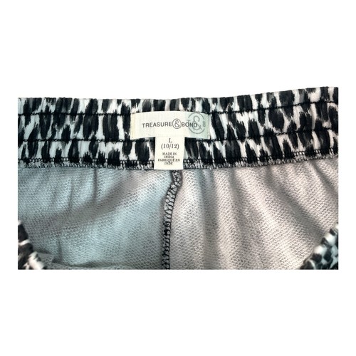 Treasure & Bond - Girls Snow Leopard Print Sweatpants Joggers - Large (10/12) - Picture 4 of 7