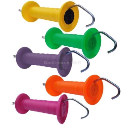 5 x Weidezaun Torgriff m.Haken, Weide,Farbe wählbar, neu