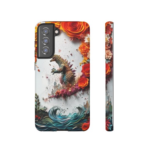 Phone Ink - Tough Case for iPhone Galaxy Pixel - Dino Monster Kaiju Paper Cut - Picture 168 of 191