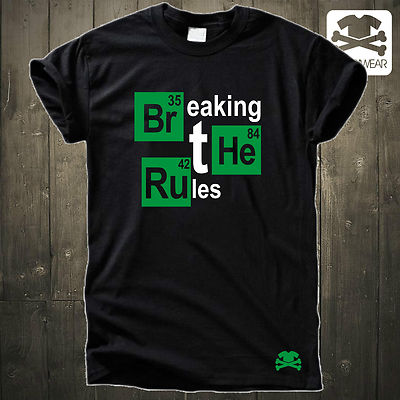 BREAKING THE RULES | HEISENBERG JESSE WALTER WHITE METH BAD LOS POLLOS SHIRT
