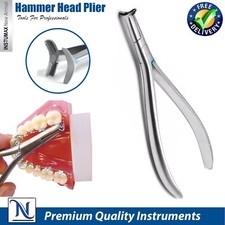 Dental Orthodontic Hammerhead Pliers NiTi Cinch Back Non-Serrated