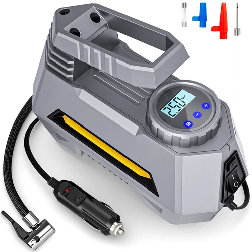 Heavy Duty Portable Air Compressor Car Tire Inflator Electric Pump Auto 12V