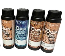 REDKEN 10 MIN COLOR GELS LACQUERS Professional Hair Color ~ 2 fl oz / 60 mL!!