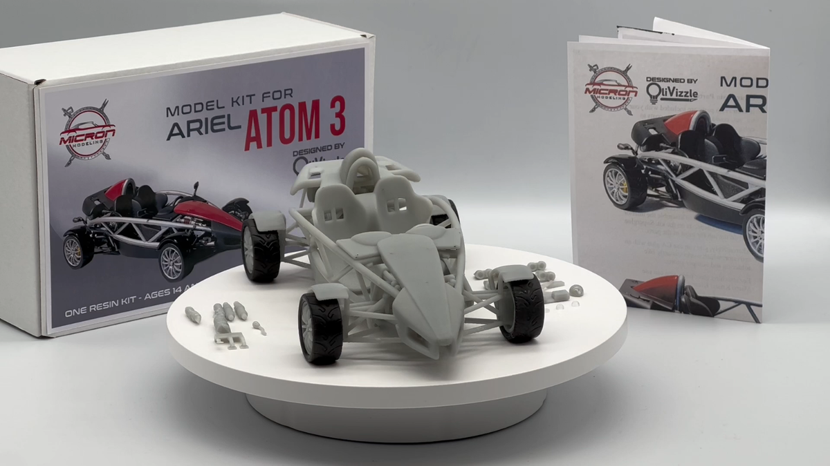 Ari Aryanto 様 1/18ミニチャンプス3台 1:18 Ariel Atom 3 Resin Model Kit with Rubber Tires Clear