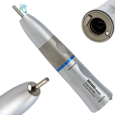 Dental LED Straight Handpiece 1:1 Fiber Optic Nose Cone Low Speed Inner Water