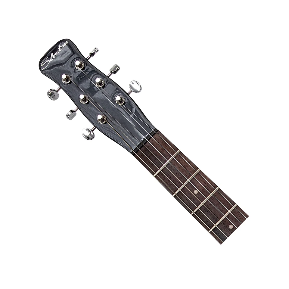 Guitarra eléctrica Silvertone serie 1303 corte único - negra Foto 4 de 4