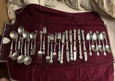 Wm Rogers MFG CO Extra Plate Original Rodgers Silverplate Flatware Set 26