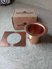 Marrgon Pure Copper Gutter Clip Funnel w/Adaptor Installation Kit