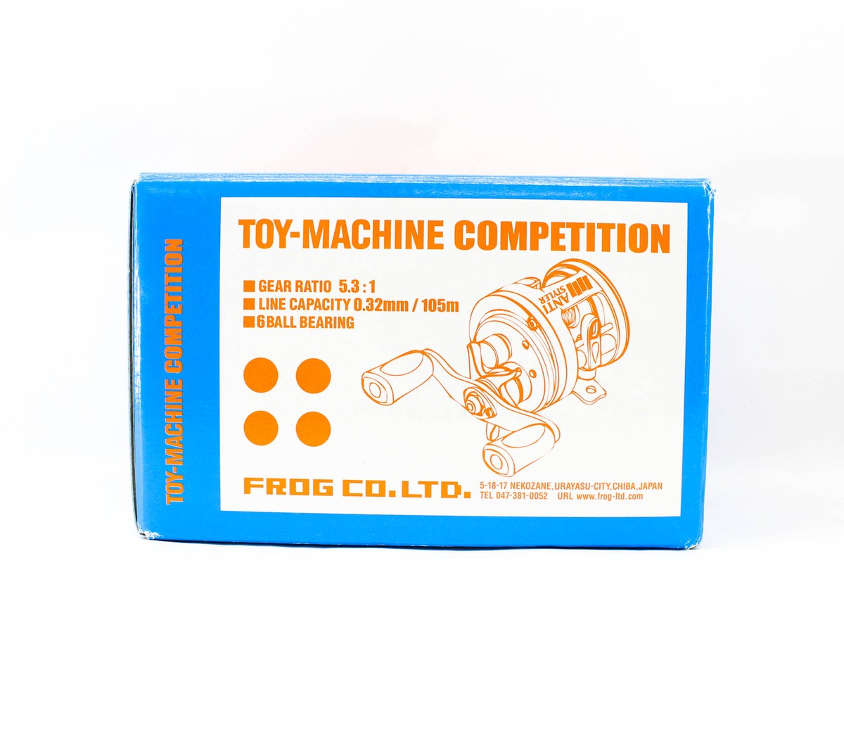 Frog Reel Toy Machine Competition Silver Black Right Hand