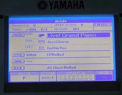 Display für Yamaha MM6 MM8 DGX-205 305 220 230 DGX-620 DGX-630 Synthesizer - Bild 2 von 9