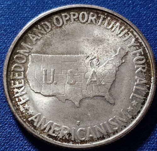 A 1953-S Washington Carver Classic Commemorative Silver Half 1/2 Dollar 50c - Picture 2 of 2