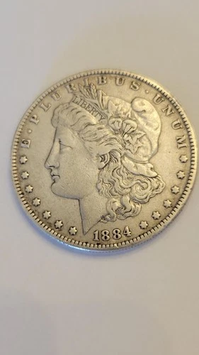 1884 Morgan Silver Dollar, uncertified