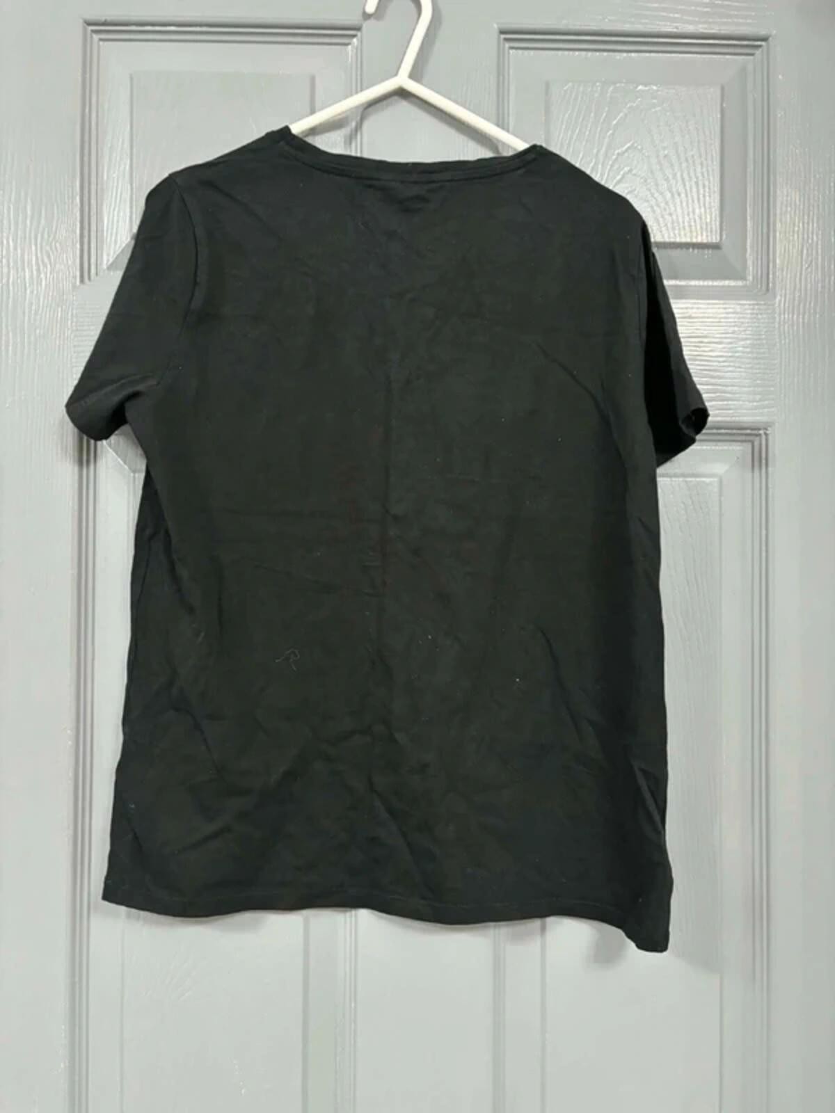 New Look Black Eyelash & Lips Graphic T-Shirt - Size 10 image 2