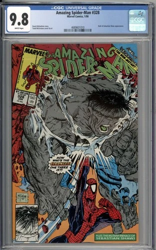 Amazing Spider-Man #328 CGC 9.8 NM/MT Hulk & Sebastion Shaw Appearance WHITE