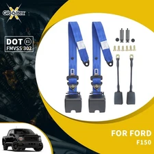 3 Point Safety Adjustable Seat Belt Straps Blue Car Vehicle Belt for Ford F-150