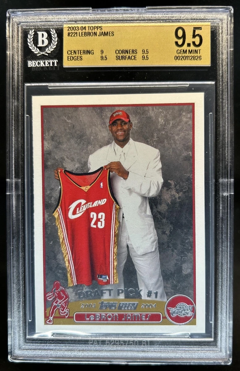 LeBron James Grade 9.5 Basketball Rookie Sports Trading Cards