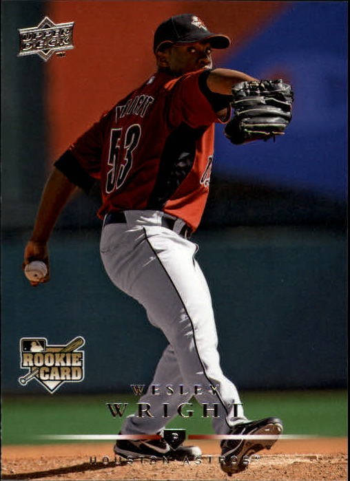 2008 Upper Deck #728 Wesley Wright RC - BB