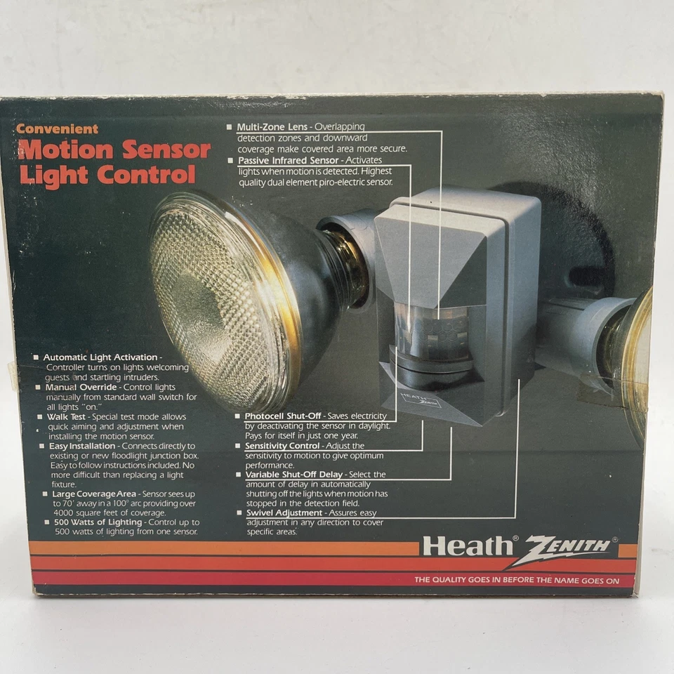 Reflex Heath Zenith #SL-5410-A Motion Sensor Light Control - Image 3 of 4