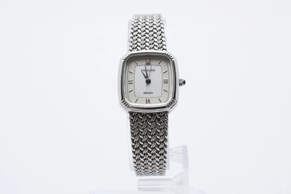 Vintage [NEAR MINT] SEIKO Exceline 7321-6600 Silver 20mm Quartz Women's Watch - Image 3 of 4