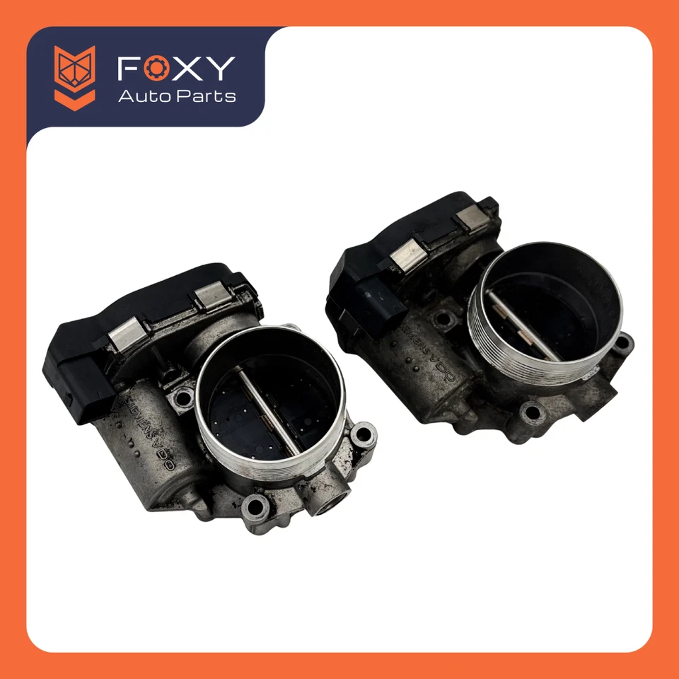 08-18 BMW 550i 650i 750i B6 B7 M5 M6 X5 X6 4.4L TWIN TURBO THROTTLE BODY SET 2 - Image 4 of 4