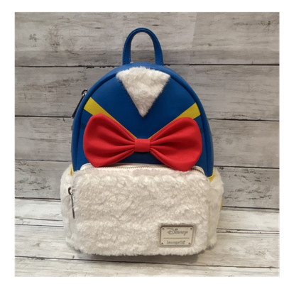 Loungefly Disney Donald Duck Mini Backpack Blue White Red Yellow