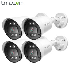 TMEZON 4PCS 1080P Outdoor Bullet Home CCTV Security Camera 100ft IR Night View