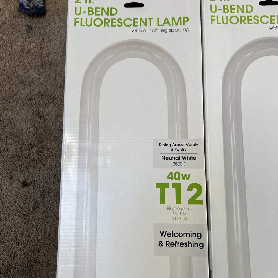 3 x Feit Electric 40w T12 U6 U-Bend Fluorescent Bulb Cool White - 18,000 hrs - Image 3 of 4