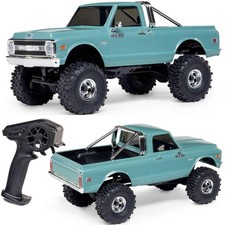 SCX30 Chevrolet K10 Teal 1/30 Rock Crawler (Battery & - Axial AXI-2260T1